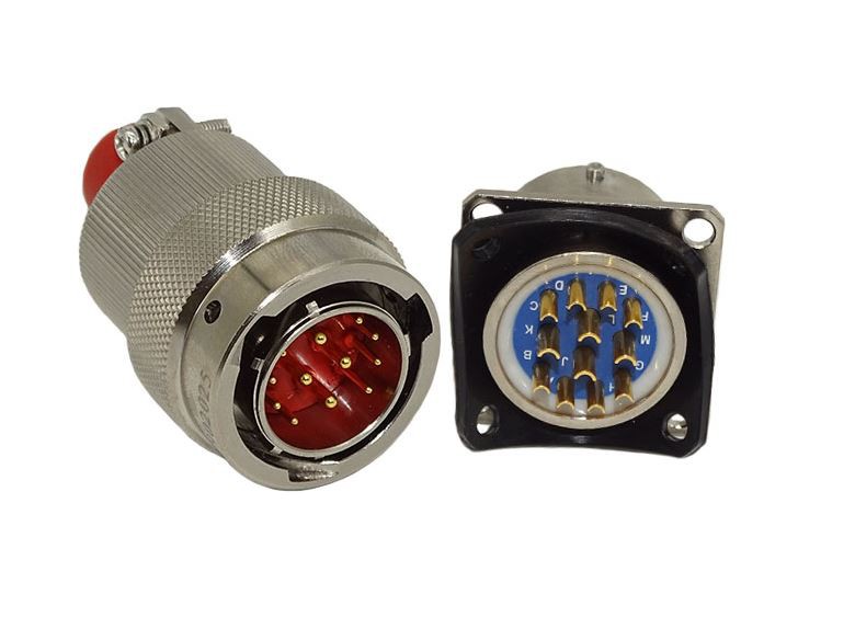 Aviation self-locking pin connector