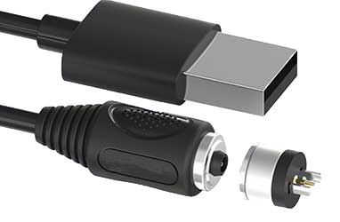 Vergulde mannelijke-vrouwelijke Pogo-pinconnector