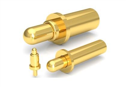 Vergulde gouden veer opladen Pogo-pinnen