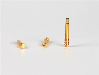 Vergulde gouden rechte naald Pogo-pin