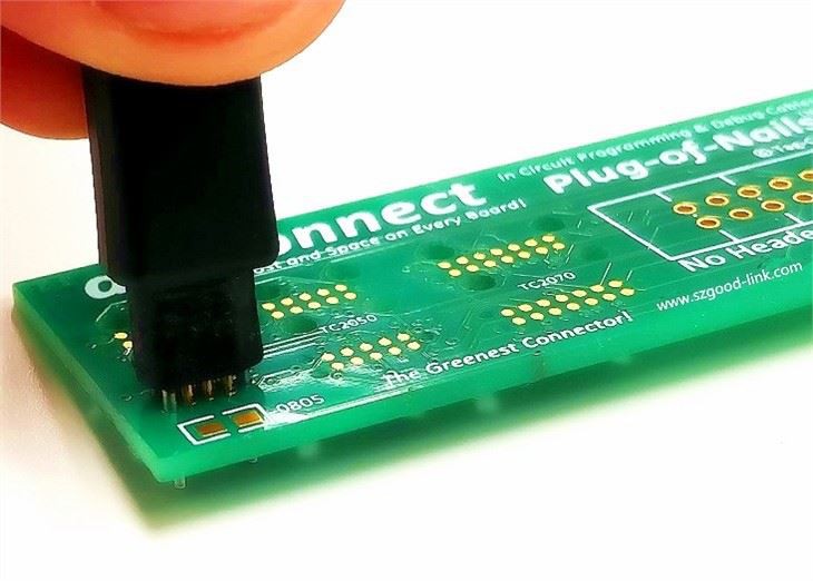 Veerbelaste vergulde PCB-connector