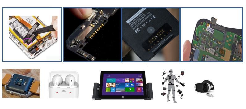 Pogo-pinconnector toegepast op slimme apparaten