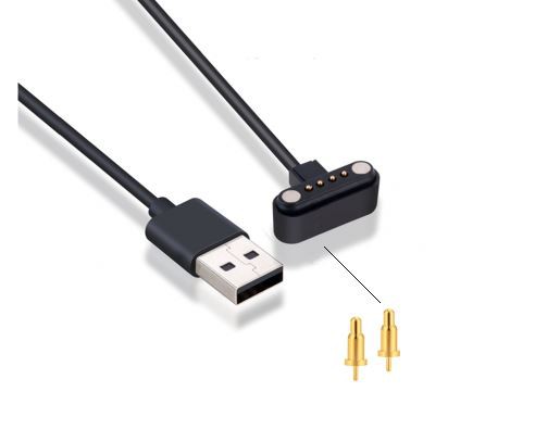 Opladen met rechte hoek Pogo Pin-connector