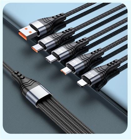 Quick Charge 66W 6A opladen 4In1 kabel